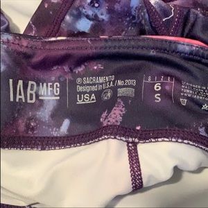 IAB BOOTY SHORTS GALAXY, SIZE 6.